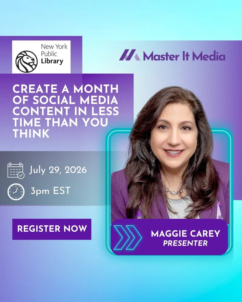 Create a Month of Social Media Content in Less Time